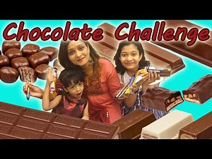 CHOCOLATE CHALLENGE | Blindfold Challenge | Cute Sisters