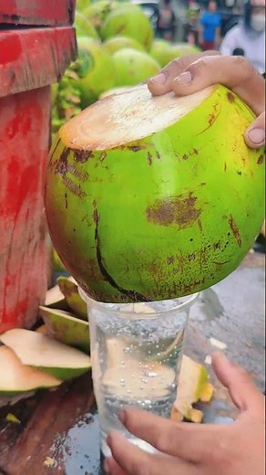 Effortless Coconut Opening Technique You Must Try! #coconutwater