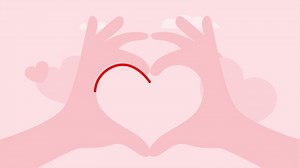 Animated All about love concept. Full length animation illustration. High quality 4k footage.