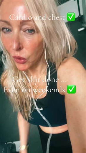 Get it done. Doesn’t matter what you look like doing it. Just do it. Nike bra top, Walmart tank, leggings - 16 years old. Do the work. Xoxo Robyn #womenshealth #womenover40 #womenover50 #health #fitness