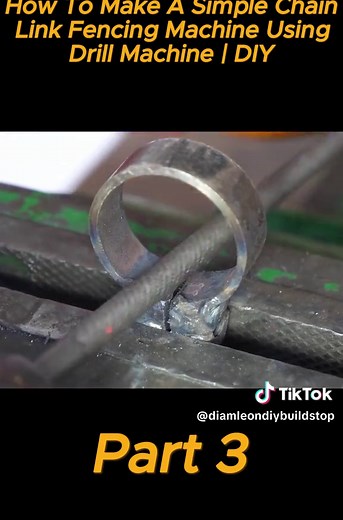How To Make A Simple Chain Link Fencing Machine Using Drill Machine | DIY