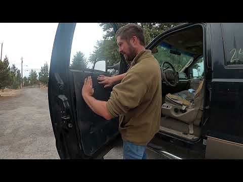 1999 TO 2004 FORD SUPER DUTY DRIVER DOOR WINDOW REPLACEMENT