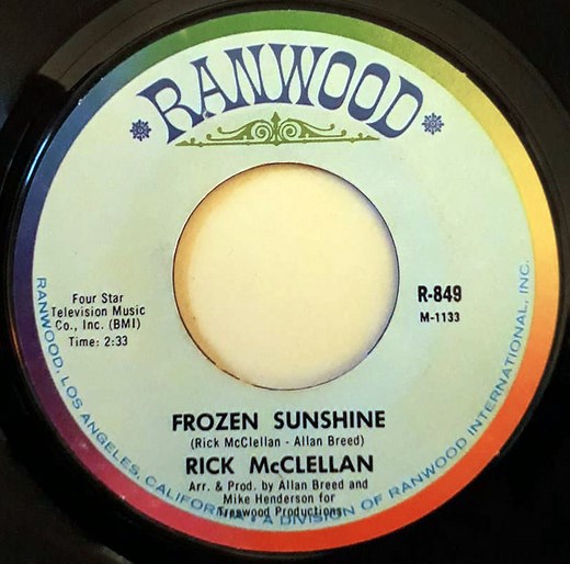 Rick McClellan - Frozen Sunshine / I Think It's Gonna Rain Today