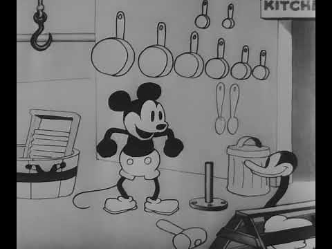 MICKY MOUSE first cartoon show "steamboat willie 1928"