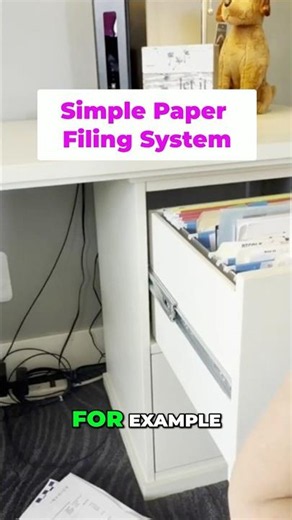 This filing trick makes finding papers SO much faster #organization #homeoffice #tips