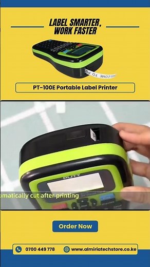Label Smarter, Work Faster — PUTY PT-100E Portable Label Printer