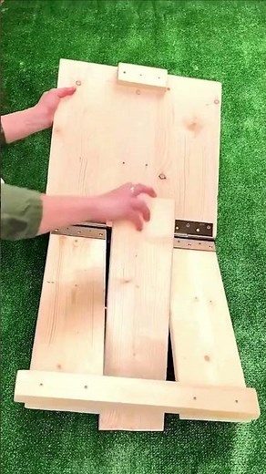 DIY Folding Step Stool from Wood – Space Saving Design