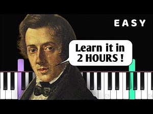 Chopin - Waltz in A Minor - EASY Piano tutorial