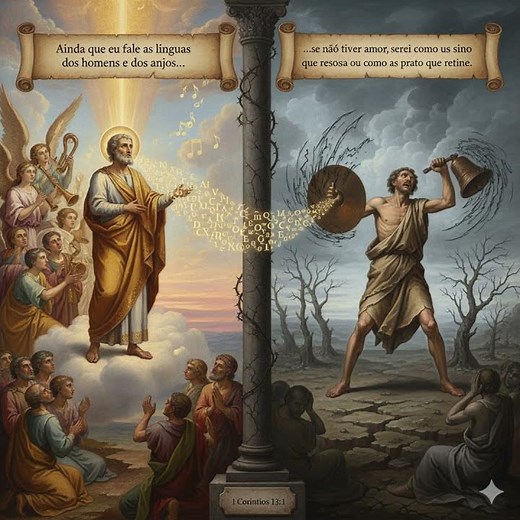 1 Coríntios 13:1 - O Poder do Amor - Reflexão Bíblica e Oração #fé