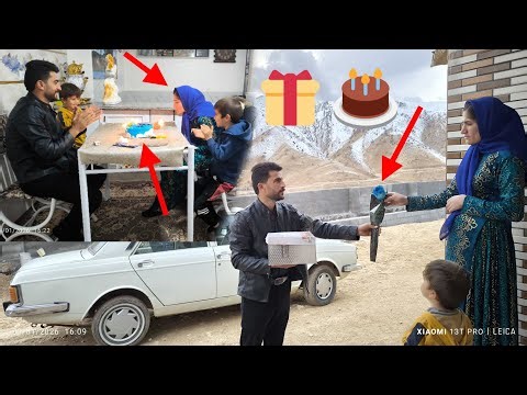 Birthday surprise: 🎁🎂flower bouquet and cake purchase with an incredible gift from Farshad