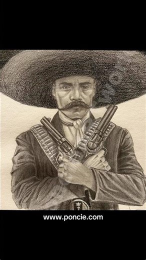 Emiliano Zapata–inspired hand-signed art print