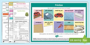 Friction Science Activities Pack