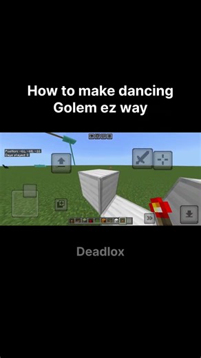 How to make dancing golem ez way #Minecraft
