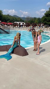 We are having a mer-mazing summer with our guests at Jellystone Park! 🧜‍♀️🩵 📍@glenellisjellystone | Yogi Bear's Jellystone Park Camp-Resorts