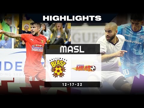 Baltimore Blast @ Harrisburg Heat - 12/17/22 - 22 Highlights