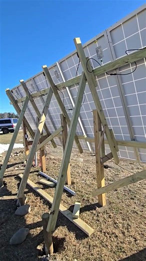 DIY, Home Built Solar Panel Rack with Adjustable Tilt!