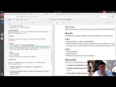 ochem lab report and physics