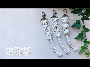 DIY Macrame Keychain Tutorial