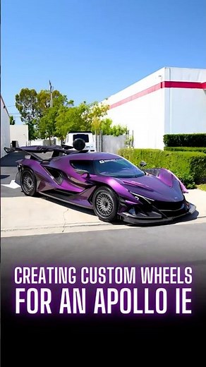 Creating custom HRE wheels for an Apollo IE hypercar!