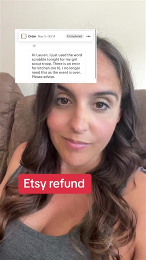 Etsy Word Scramble Game Refund Experience