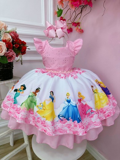 Princess Dress, Princess Birthday Outfit, Toddler Princess Dress, Baby Disney Princess Dress, Girls Party Tutu, Girls Costume Gown - Etsy