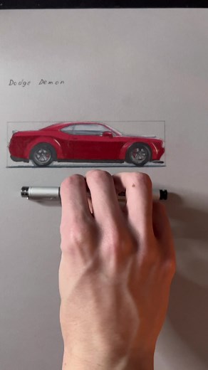 Drawing a Dodge Demon Tutorial