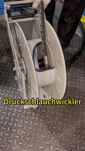 Tired of messy hoses?This auto-retract reel will save your workshop!#hosereel #autoretract #factory #foryoupage❤️❤️ #manufacturer