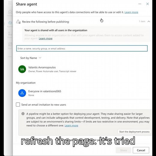 How to Share a Copilot Studio Agent - when new sharing not working #CopilotStudio #Agent #powerapps