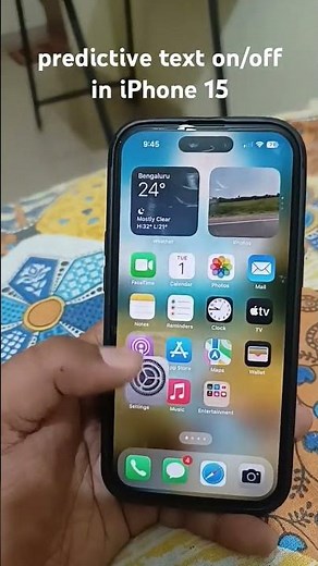 predictive text on/off in iPhone 15
