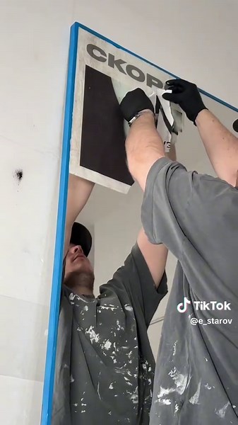 Experimental Art: Unique Interior Mirror with Graffiti