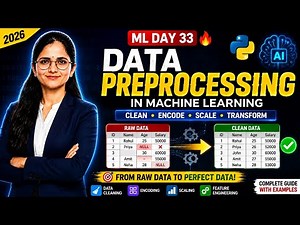 Machine Learning Data Preprocessing Tutorial. Data Cleaning, Encoding, Scaling & Feature Engineering