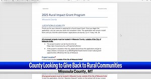 Missoula County offers grants to support rural community projects