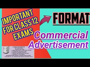 Commercial Advertisement Writing | Explanation with examples | Very easy to write