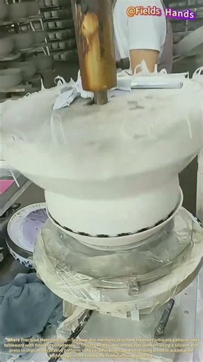 Automated Ceramic Decoration! Silicone Pattern Transfer