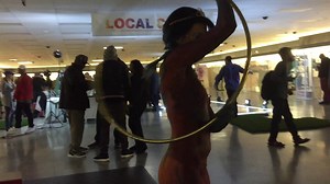 Hula Hooping at the Art Party