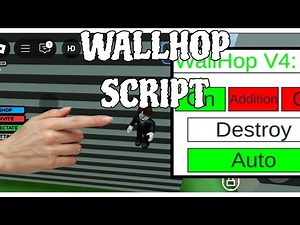 ROBLOX WALL HOP SCRIPT VERY USEFULL FOR OBBY V4 AUTO WALL HOP AUTO FLICK