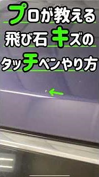 プロが教えるタッチペンのやり方 #鈑金塗装 #タッチペン#飛び石 #diy
