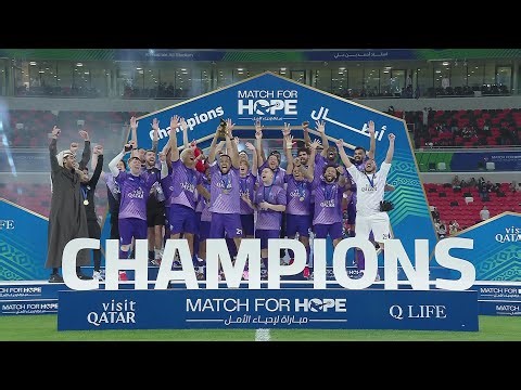 مراسم تتويج المشاركين في مباراة لإحياء الأمل