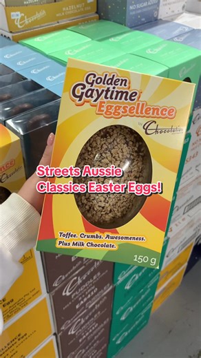 Chocolatier 🤝 Aussie street icecream classics #easter #easteregg #chocolatier #splice #bubbleobill #goldengaytime