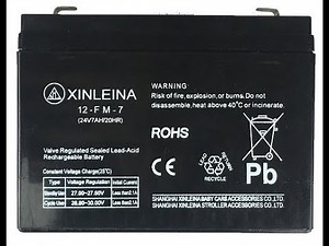 Checking and testing a 24V/7A lead acid battery