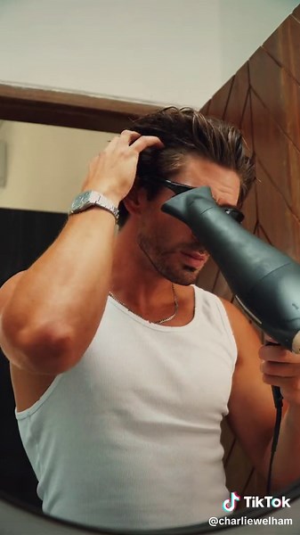 How to style a slickback hairstyle ft young bro “Charlie” @FORTE SERIES #charliewelham #slickback #menshairstyle #hairstyle #barber