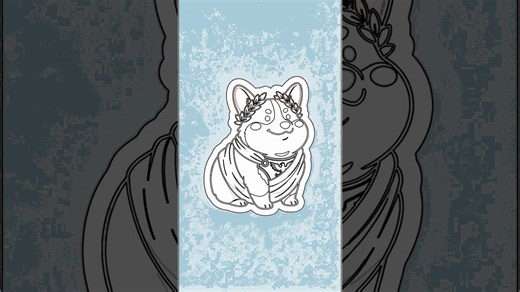 Easy Roman Corgi Drawing Tutorial with Chillify