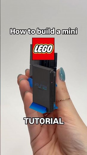 How to build a LEGO PlayStation 2 mini console 🎮 #legomoc #legotutorial #playstation2