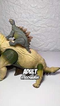 Baby vs Adult Jurassic World Dinosaurs - Stegosaurus, Giganotosaurus, T-Rex, Parasaurolophus