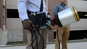 Students invent a sound wave fire extinguisher