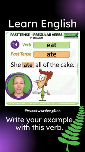 2K views · 23 reactions | The past tense of EAT is ATE. ✅...
