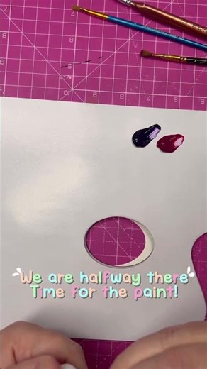 Painting a custom polymer clay journal cover | The process continues #shorts