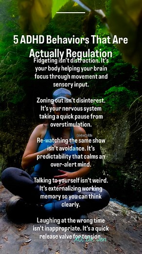 184K views · 1.2K reactions | Sometimes what looks like “distracting” or “weird” behavior is actually your brain regulating itself. ADHD brains aren’t broken, they’re just built to move, pause, repeat, and reset in their own rhythm.  WHICH one can you RELATE to the most?! Love you, surthriving with you, XO, Dr. Jen #adhd #nervoussystemregulation #regulation #audhd | Dr. Jen Wolkin: Neurodivergent Neuropsychologist | Facebook