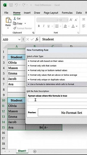 Excel Magic! Instantly Spot All Mismatched Data