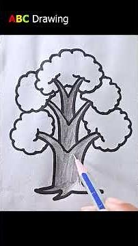 How to Draw a Tree Step by Step | Easy Tree Drawing Tutorial